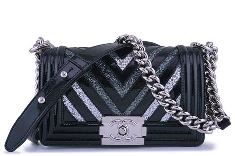 chanel black glitter bag|chanel handbags outlet.